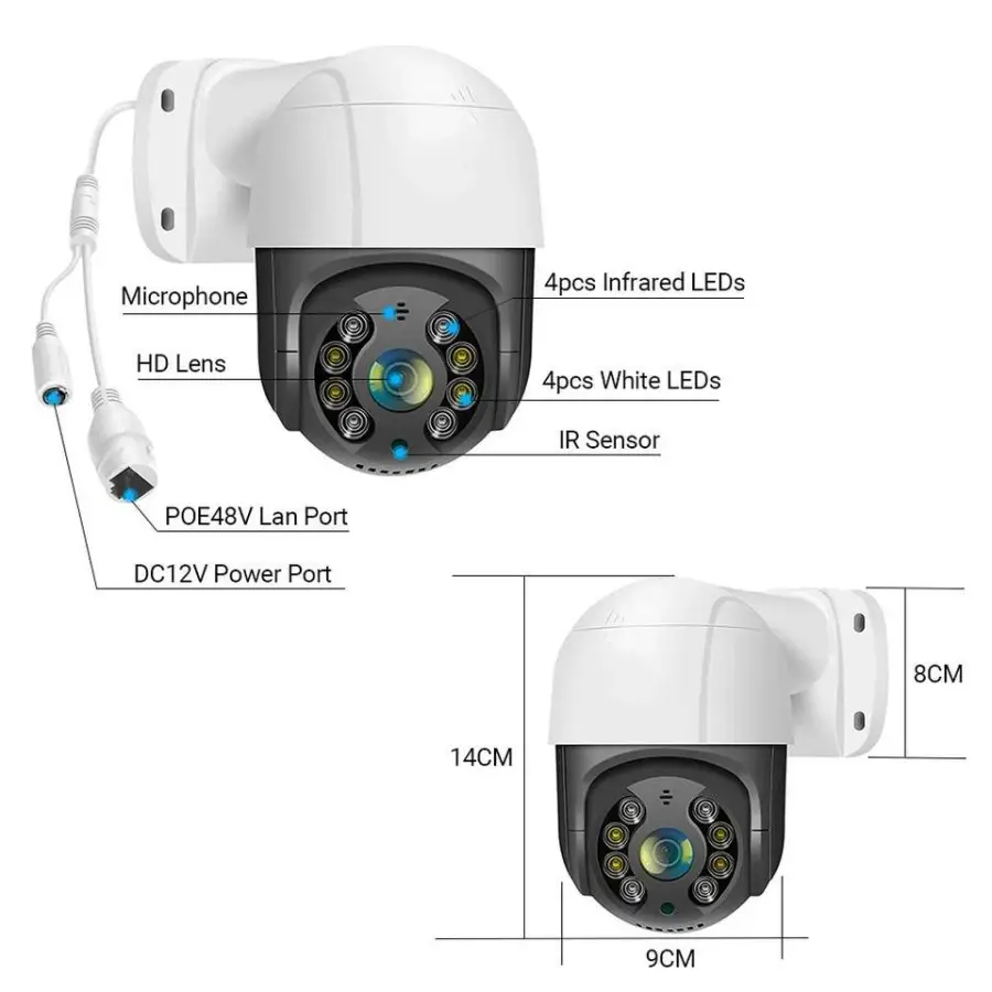 Xmeye 32CH NVR Kit 4K PTZ Cctv Camera System 8MP POE Security Camera System Detected Two Way Audio Ip66 H265 Poe Ip Camera Kit — image 4