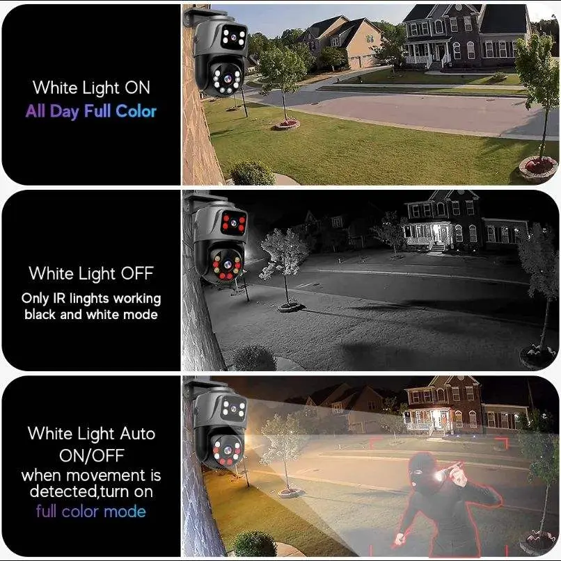 ICsee 8CH 6MP POE PTZ CCTV Camera Kit System Poe H.265 NVR Kit 3K Auto Tracking PTZ 4CH Dual Lens POE Security Camera Kit System — image 6
