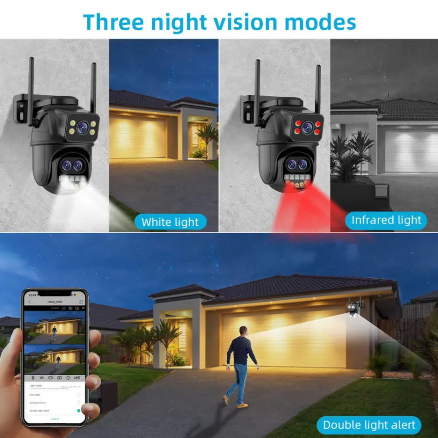 Icsee 8CH H.265 9MP Wireless CCTV Camera System Two Way Audio PTZ WIFI IP Security 8X Zoom 8CH WiFi NVR Security Camera — view 5