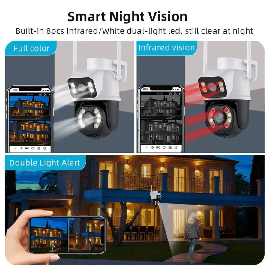 Icsee Xmeye 6MP 4CH 8CH Wireless Home Security Camera System Wifi Ptz Network Wireless Nvr Kit Home Wifi Cctv Camera Kit — view 4