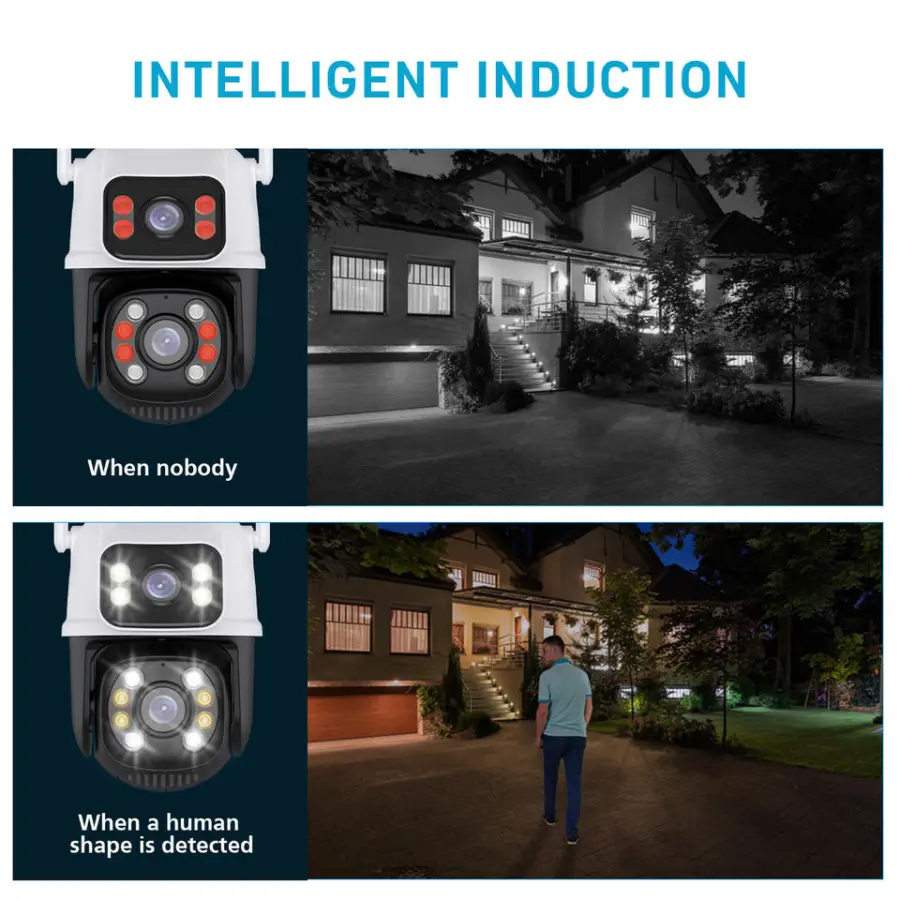 Icsee Xmeye 6MP 4CH 8CH Wireless Home Security Camera System Wifi Ptz Network Wireless Nvr Kit Home Wifi Cctv Camera Kit — view 6
