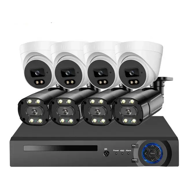 8mp 5mp Outdoor 8CH AHD Security Camera Kit 4k HDD Ahd Dvr Ki Surveillance Dvr Kit 2mp 8Channel AHD CCTV System — view 1