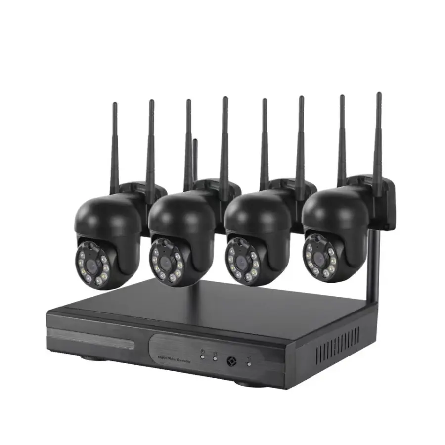 EseeCloud 4CH Wifi Nvr Camera Kit 5MP Network 3MP Outdoor WiFi NVR Camera Kit NTR CCTV PTZ Wireless Security Camera Syst — view 1