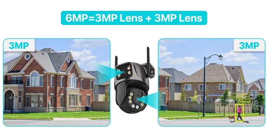 ICsee 6MP 4ch Wi-Fi CCTV Surveillance Camera Kit Waterproof Outdoor Security with NVR & Wireless IP featuring Two-Way Audio — image 7