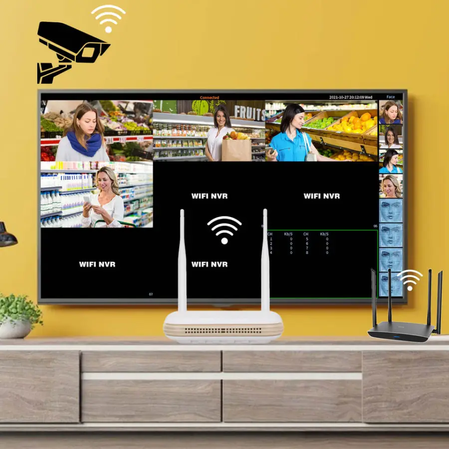Icsee VMS Surveillance Wireless CCTV System 4ch 8ch Cctv Wifi Camera Dvr Kit Hd 3MP 5MP CCTV Wireless Security Camera System — image 7