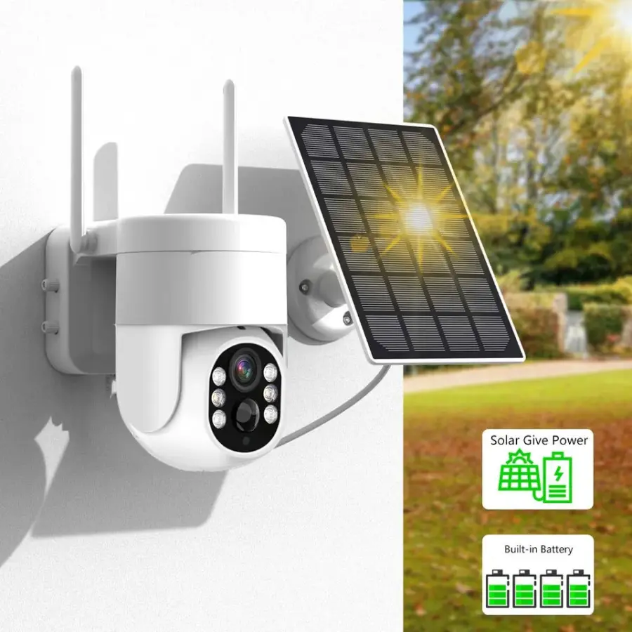 EseeCloud 4CH 4MP Wifi NVR Wireless Solar Camera CCTV Kit Security System Night Vision Battery Powered Solar Wifi Camera Kit — image 6