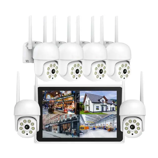 Tuya 8CH 3MP Wireless NVR Kit Wifi Dome Security Camera Kit Ptz CCTV System 12.5 Inch LCD Screen Wireless CCTV Camera Kit System — image 3