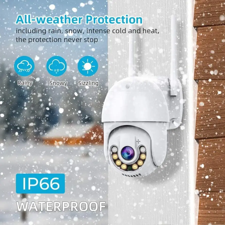 Datuo 4CH 4MP WiFi PTZ Dome Camera Kit with Night Vision Two-Way Audio Waterproof Design-Wireless CCTV System — image 5
