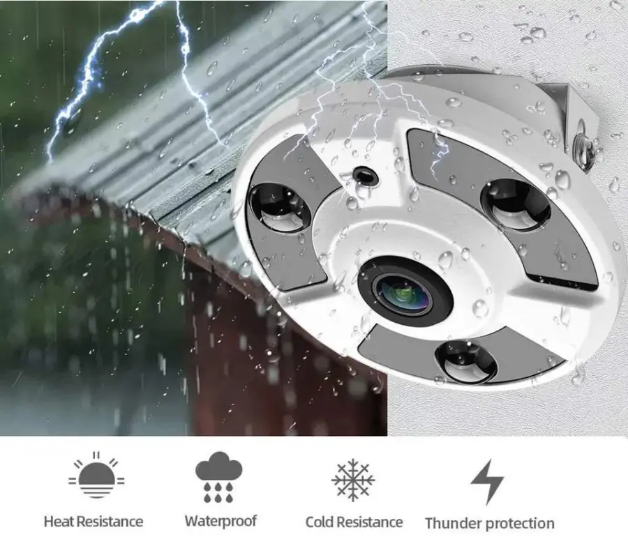 XMEye 4mp 5mp 8mp 4ch Panoramic POE Security Camera System Poe Cctv Fisheye IP Kit Ip 5MP 4ch POE Panoramic CCTV Camera System — image 6