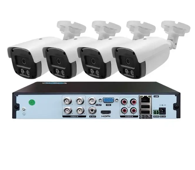 XMEYE Home Security System with 1080p 2MP AHD CCTV Camera Kit 4ch Outdoor Bullet Camera & 2MP DVR HDD Data Storage Optio — view 1