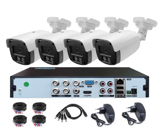 1080p 5MP Full Hd Home XMEYE AHD Camera Security Cctv System 4ch 8ch Outdoor Bullet Camera Dvr Kit Combo Cctv Camera Kit — view 1
