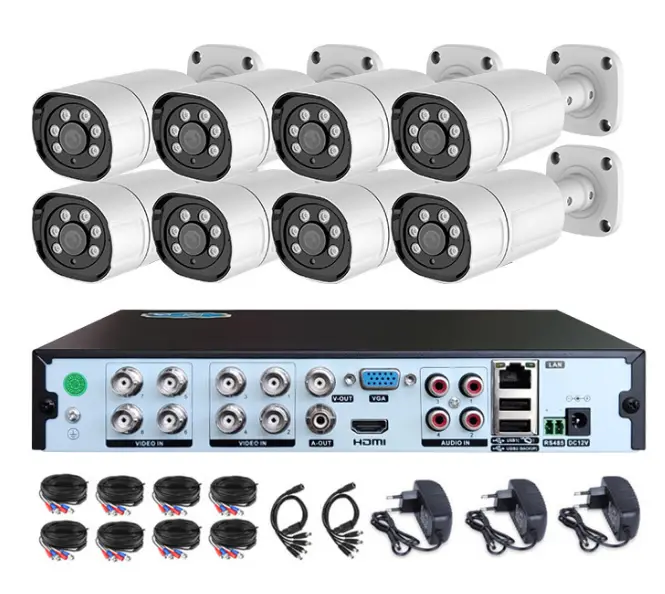 2MP 5MP XMEYE AHD Camera Dvr Kit 4ch 8ch Outdoor Waterproof Bullet Camera Dvr Kit Home Security Cctv System Cctv Camera Kit — image 2
