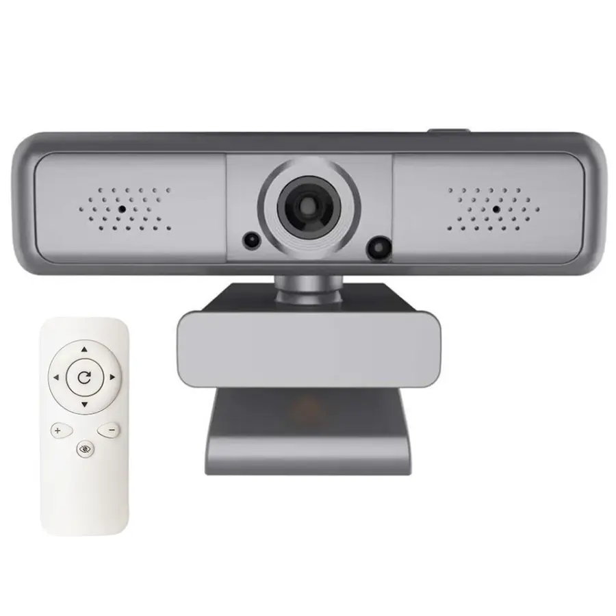 4K 8mp Remote Control 5X Digital Zoom Sliding Lens Privacy Cover Live Streaming USB Web Cam Camera UVC Computer Webcam — view 1