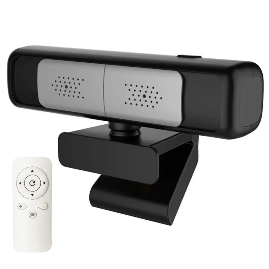 4K 8mp Remote Control 5X Digital Zoom Sliding Lens Privacy Cover Live Streaming USB Web Cam Camera UVC Computer Webcam — image 3
