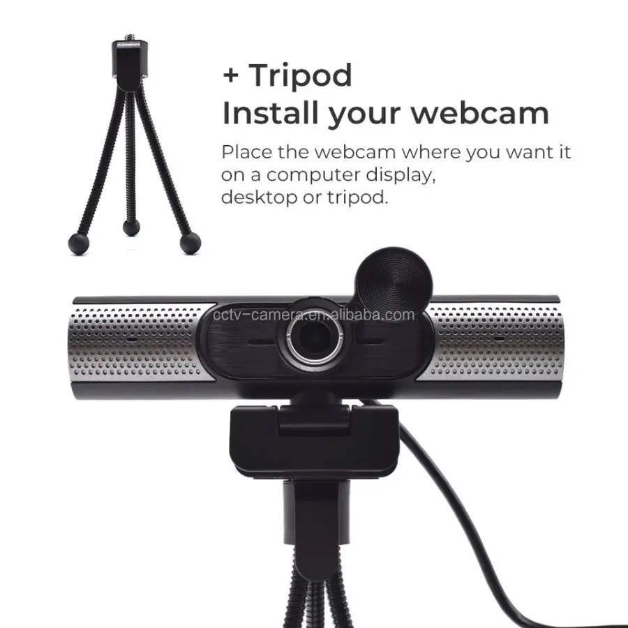 Original Factory Wholesale Built-in Speaker Mic Free Driver USB Web Camera 1080P Live Broadcast HD WebCam for Online Teaching — image 5