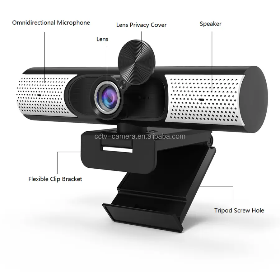 1080P USB Webcam Computer Web Camera USB Mac Laptop or Desktop PC Web Camera with Microphone and Speaker — image 4