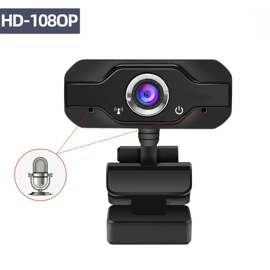 Best Desktop Full HD 1080P USB Computer Laptop Mini PC HD Streaming CMOS Sensor Webcam with Mic — image 4