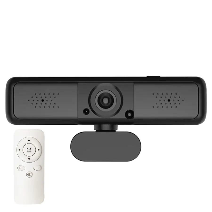 Cheap PC Camera 5X Digital Zoom Remote Controller Lens Privacy Slide Cover USB Web Cam 4K 8MP Webcam — view 1
