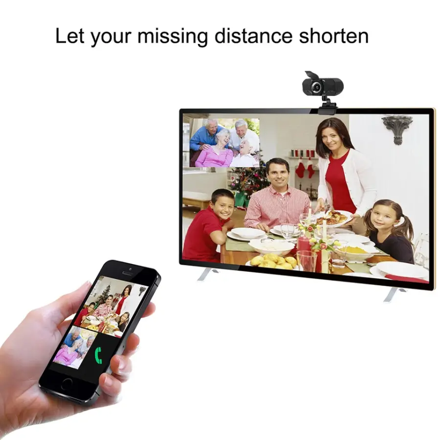 Free Tripod Lens Privacy Cover Microphone and Speaker Live Streaming 1080P 2.0mp Full HD Laptop Desktop PC USB Webcam Camera — image 5