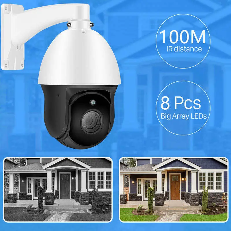 Professional 30x PTZ Zoom Dome CCTV Camera 8MP Full HD CMOS IP66 Outdoor H.265 NVR Wide Angle Audio Shenzhen — image 6