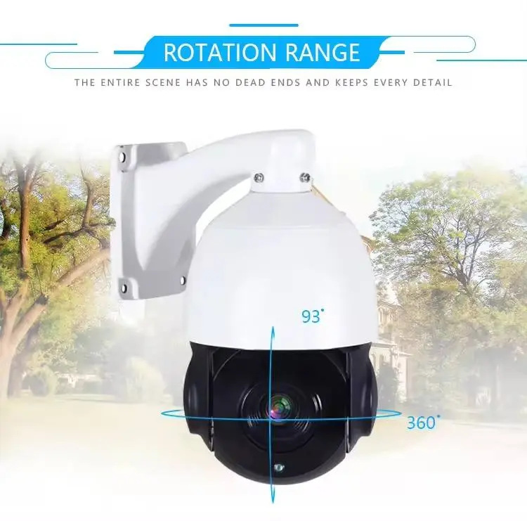 Night Vision Outdoor POE Camara De Seguridad On-vif 20x Optical Zoom Auto Tracking Surveillance CCTV IP Security 4K PTZ — view 2
