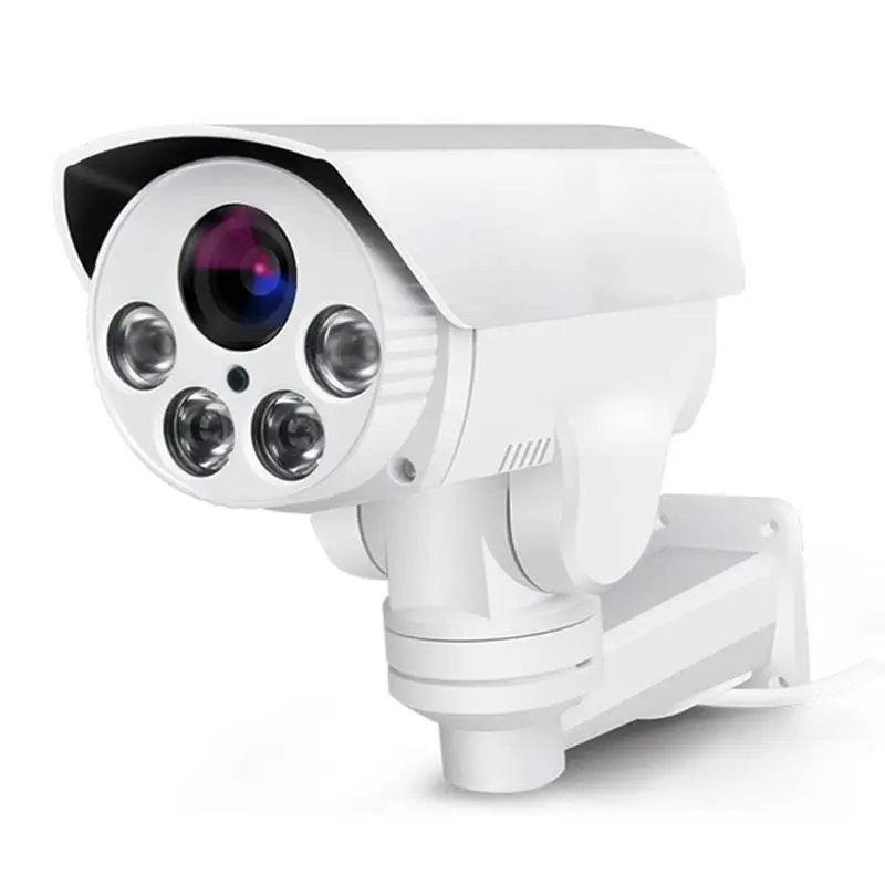 Jianvision 8MP POE IP Bullet Tube Camera 5x Optical Motorized Varifocal Zoom 50 Meters IR Distance Audio Wide Angle CMOS — view 1