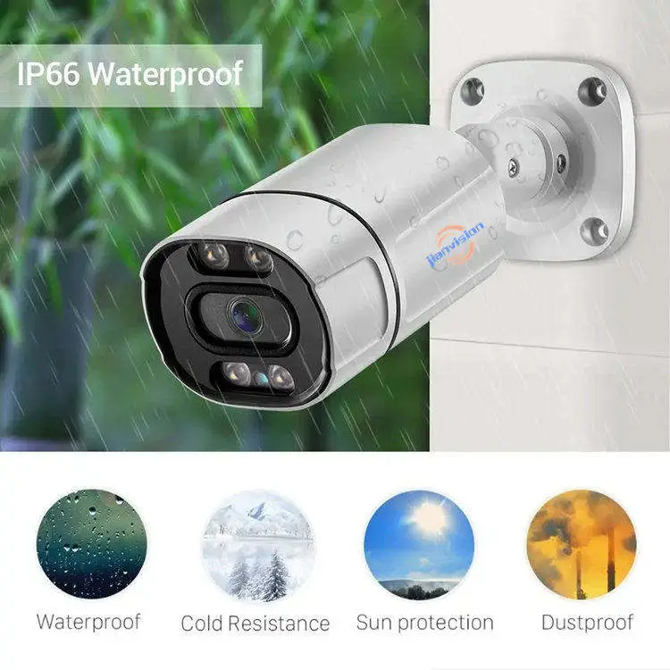 16-Channel POE NVR System with 4MP Waterproof Bullet CCTV Camera Indoor Outdoor Night Vision Surveillance CMOS Sensor IP — view 2