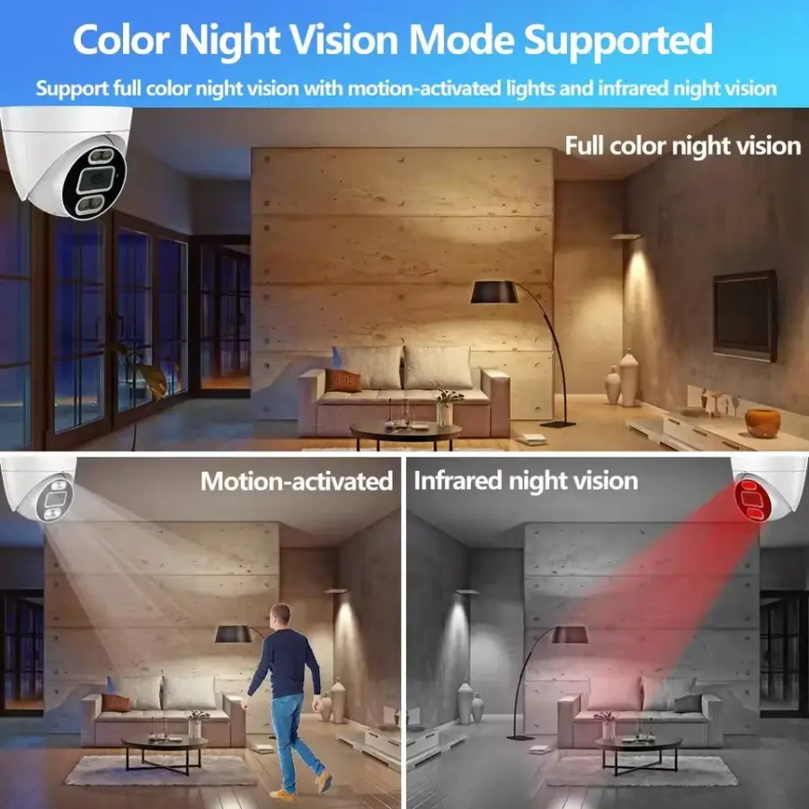 Jianvision Home Office Surveillance System 5MP 16-Channel Dome IP Camera with CMOS Sensor NVR Data Storage Options — image 6