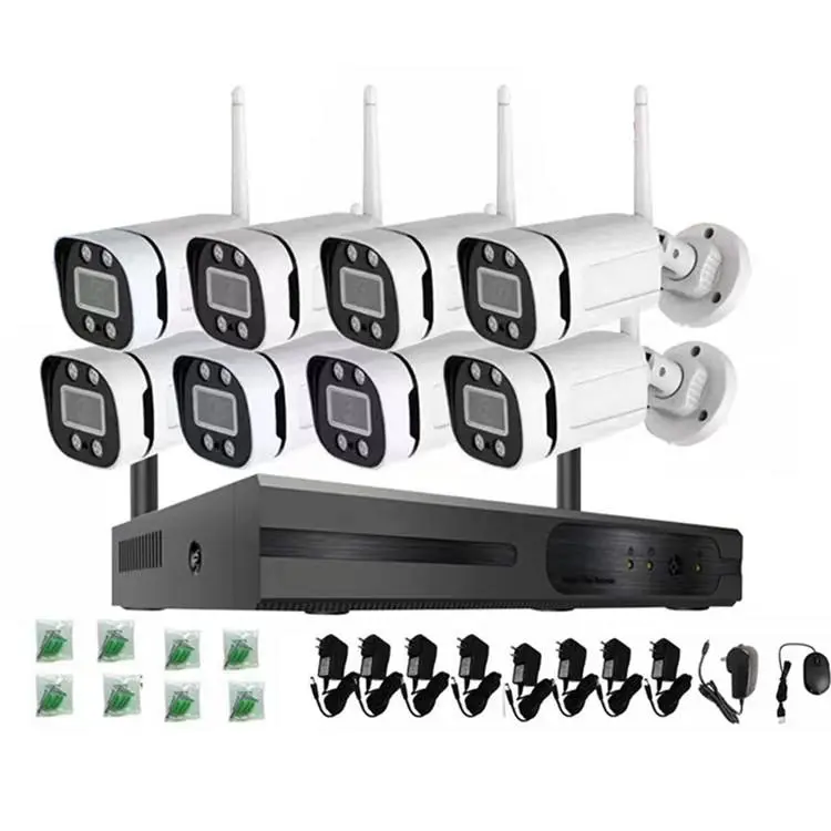 Jianvision 8-Channel Full HD Outdoor Wireless Security Camera System CMOS Full Color Night Vision IP66 Waterproof NVR H.265 — image 3