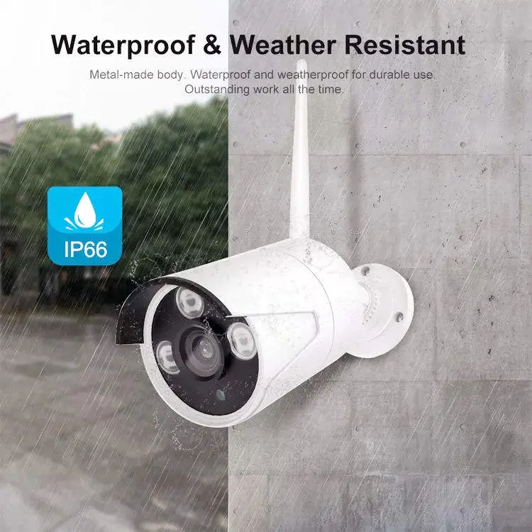 Professional 4CH Wireless CCTV Kit Indoor/Outdoor Night Vision IP Video Security System NVR 12V DC Home Eseecloud Wifi — image 7