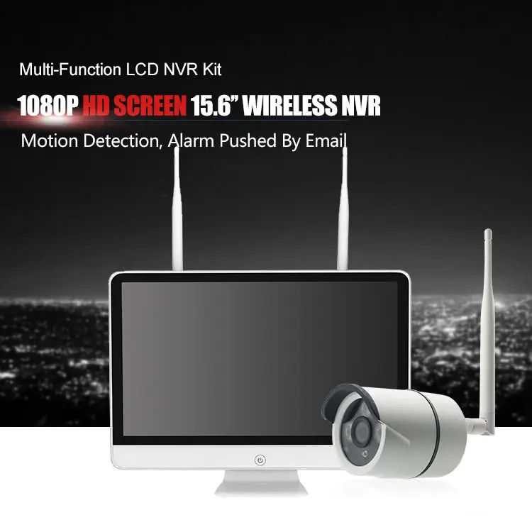 Jianvision 16inches Screen NVR 4channels Wireless Marine Long Range Security Cctv Camera System for Home Wifi — image 4