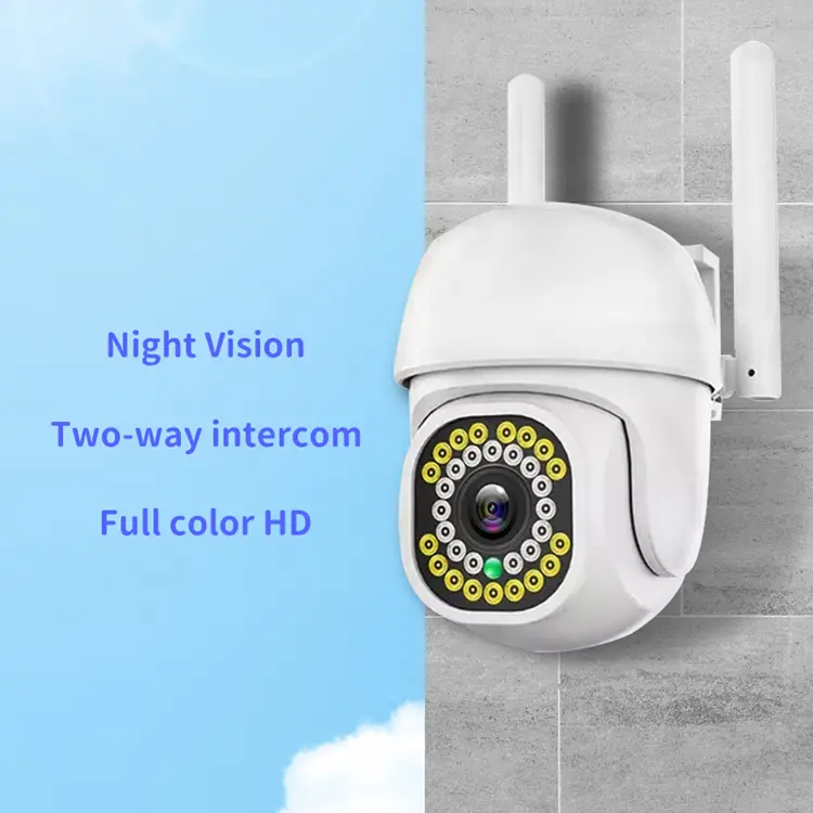 Tseye App 10inches Screen NVR Monitor 4CH Wireless PTZ Rotating Camera System Built-in 1TB HDD Two-Way Audio Color Night Vision — image 4
