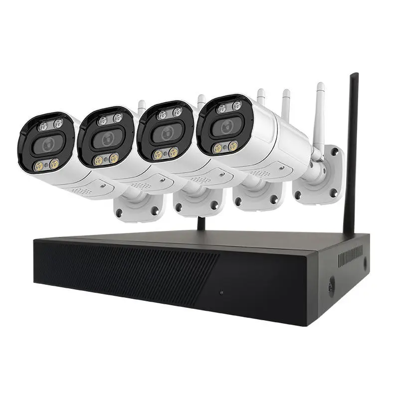 Jianvision 4CH 5MP Outdoor Wireless CCTV Camera System Two-Way Audio Color Night Vision NVR Data Eseecloud for Surveillance — image 2