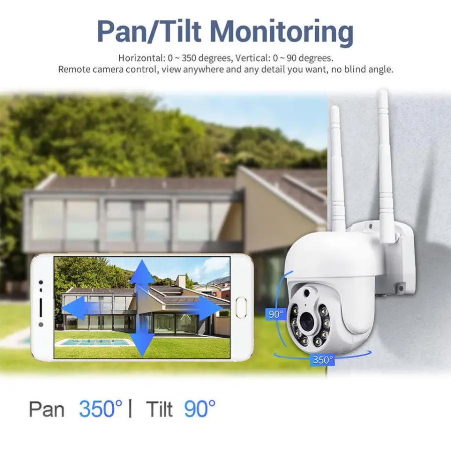 Jianvision 8-Channel 3MP Full HD Wireless PTZ Camera System Night Vision 2-Way Audio IP Network Connectivity NVR Data Storage — image 5