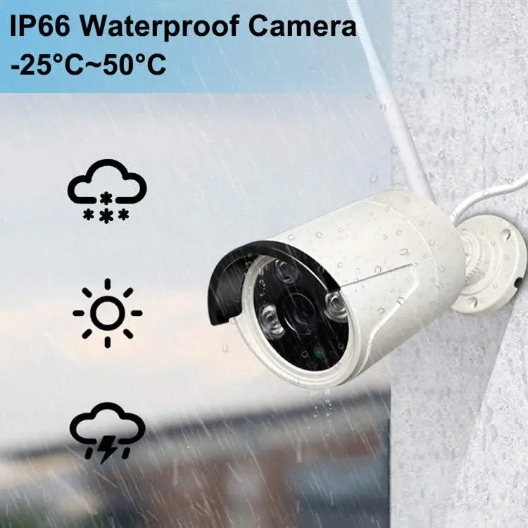 12.5\" LCD Monitor Security Screen DVR Kit 4CH 1080P Wireless CCTV System Built-in Hard Disk Drive NVR Wifi Camera Cloud Data — image 6