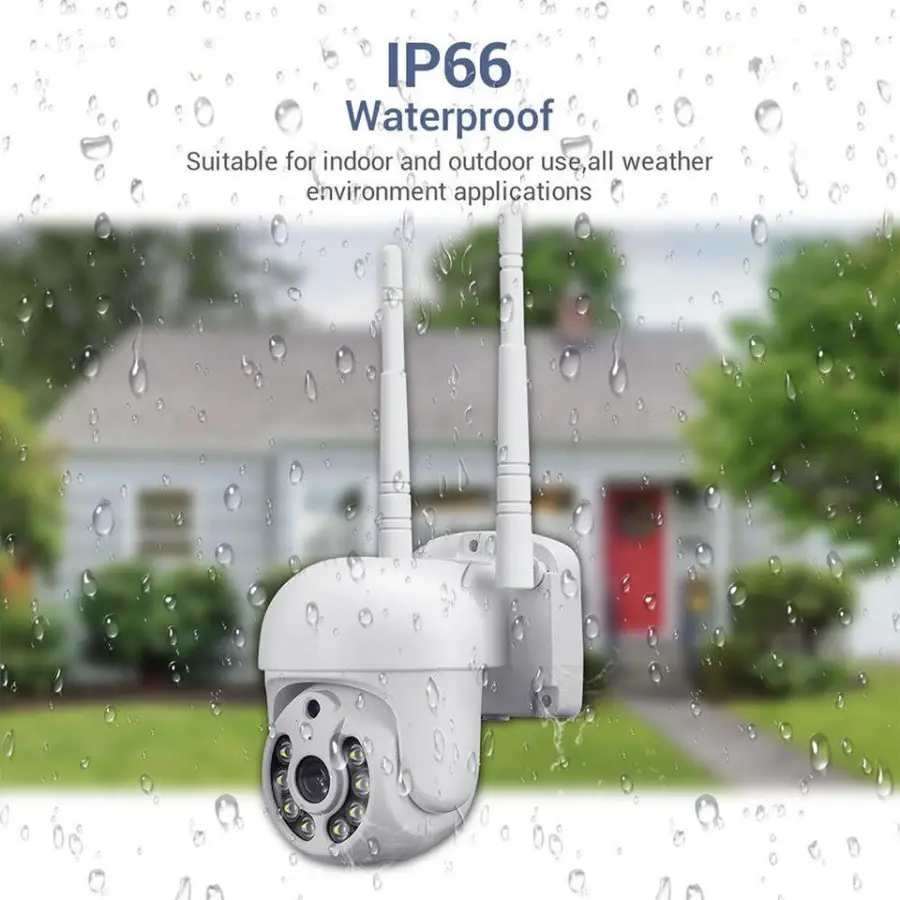 Jianvision Outdoor 16CH 5MP WiFi PTZ Camera Full System NVR IP66 2TB HDD Eseecloud App 360 Rotating Full Color Night Vision — image 3