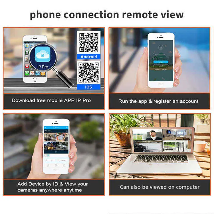 Jianvision 8CH 5MP Outdoor Wireless CCTV Surveillance System with Two-Way Audio & Color Night Vision IP66 NVR From Eseecloud — image 4