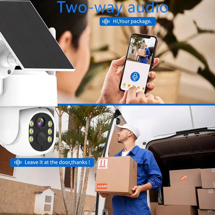 Jianvision 16-Channel 4MP Color Night Vision 12-Inch Screen Wireless WiFi Solar-Powered Surveillance System 2-Way Audio IP66 NVR — image 3