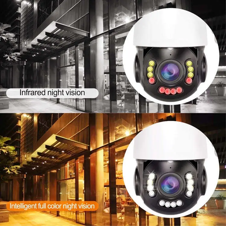 4K IP POE PTZ Auto Tracking Color Night Vision 8MP CMOS Camera Wide Angle NVR Compatible IP66 Waterproof 30x Optical Zoom Stock — image 4