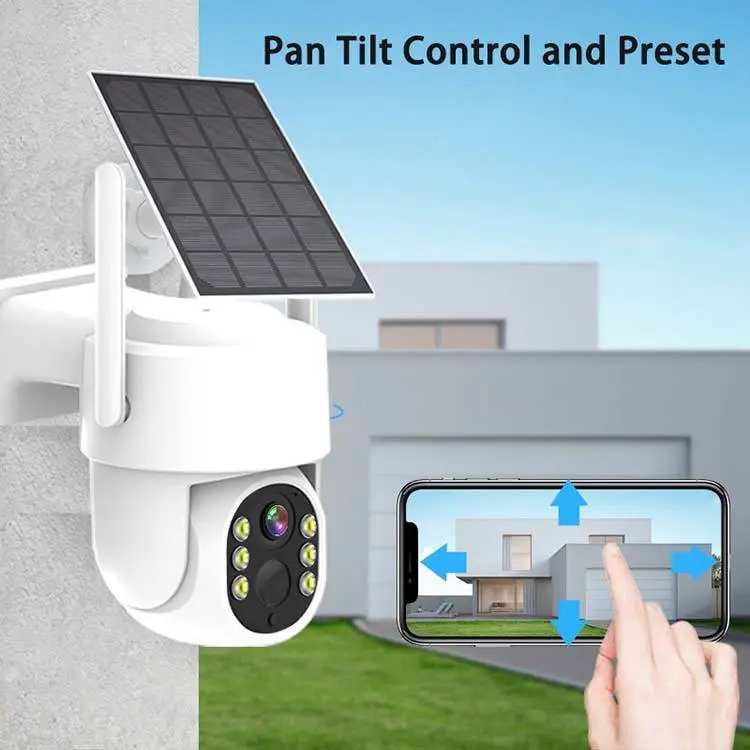 Jianvision 4MP IP66 Wireless Solar PTZ Wifi Camera System 10 Channels Two-Way Audio Full Color Night Vision Wide Angle Eseecloud — image 7