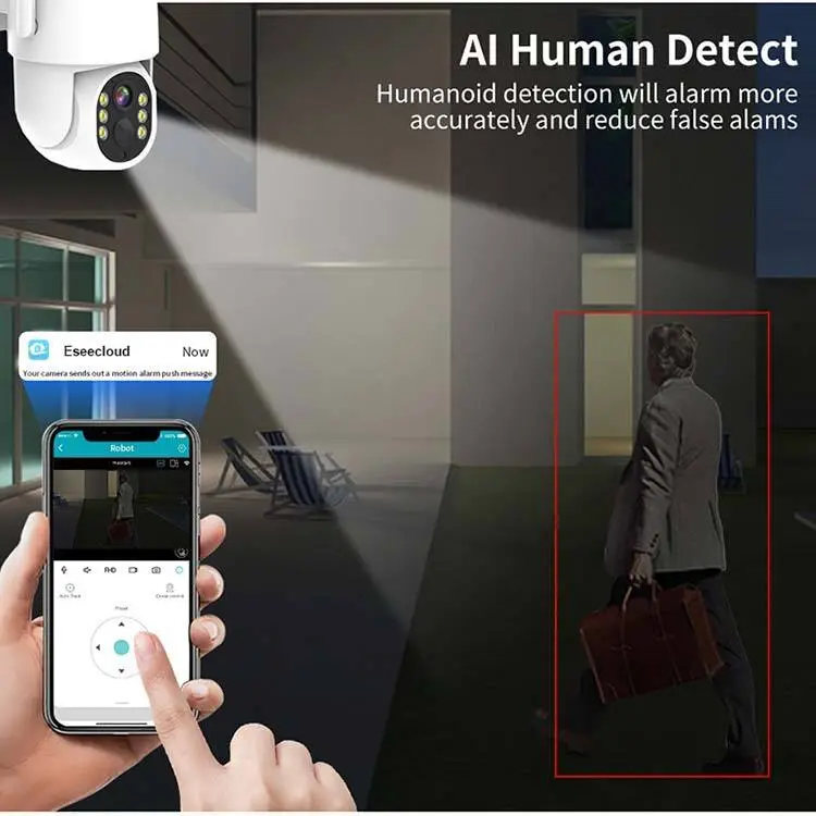 Jianvision 1TB Solar Panel Wireless CCTV Camera PTZ Wifi Motion Detector Waterproof IP66 CMOS Sensor App Control Via Eseecloud — image 4