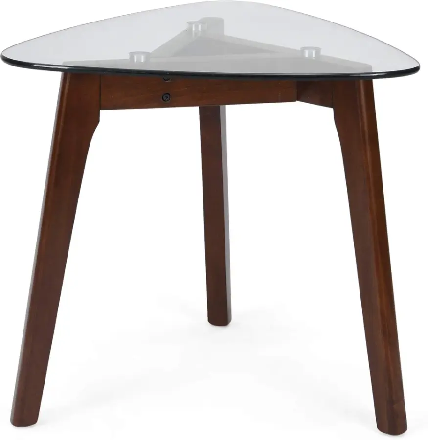 Luxury Modern Durable Baobei Coffee Table Top Glass Wooden Legs Panel Wood Style Living Room Furniture Office Home Custo — view 6