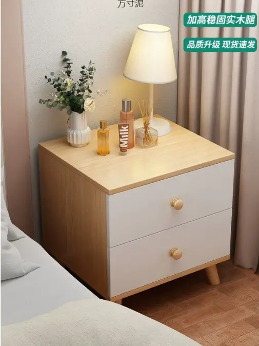 Modern Simple Corner Nightstand Bedside Table Cabinet Storage for Bedrooms Factory Product — image 4