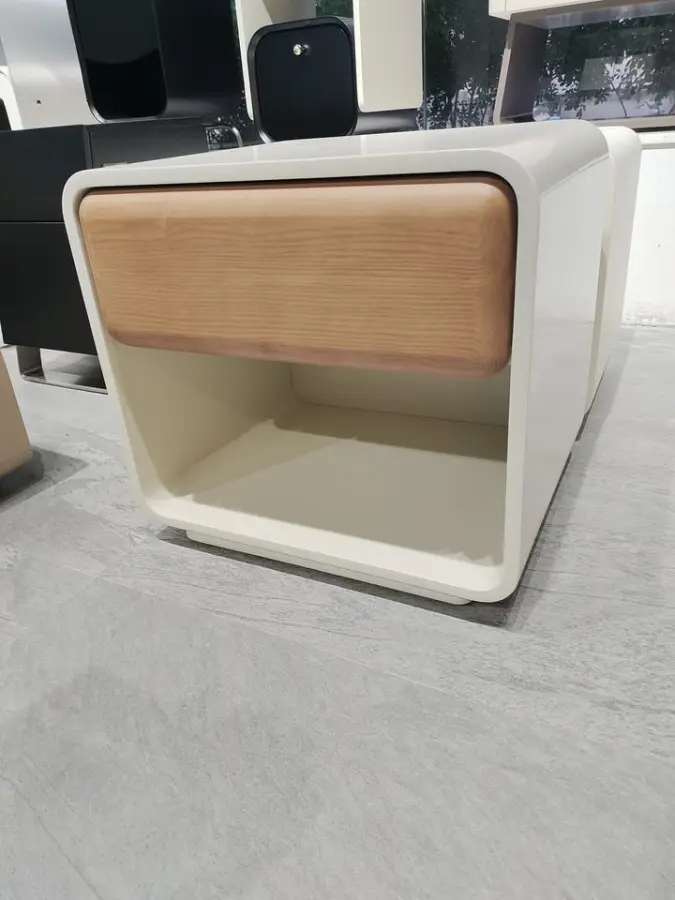 Solid Wood Nightstand Modern Luxury Custom Premium Bedroom Furniture for Home Hotel Apartment Living Room Use — image 2