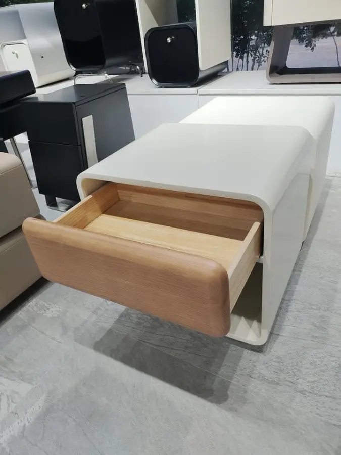 Solid Wood Nightstand Modern Luxury Custom Premium Bedroom Furniture for Home Hotel Apartment Living Room Use — image 6