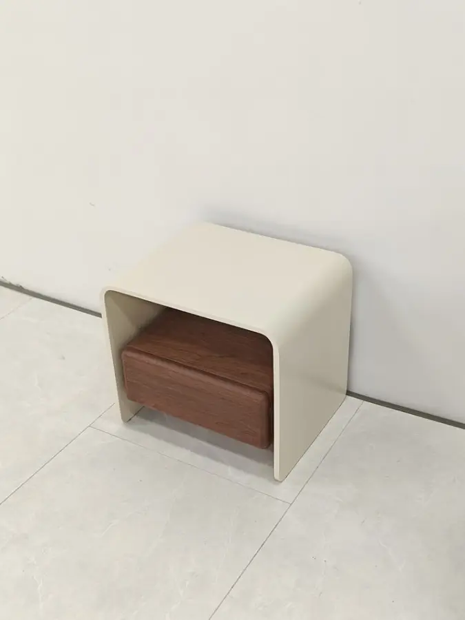 Modern Design Solid Wood Nightstand with Premium Light Luxury for Bedroom Bathroom Home Hotel Apartment Use — image 3