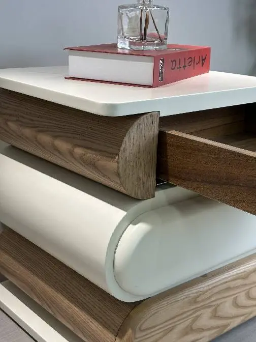 Modern French Cream Style Wood Headboard Bedroom Storage Cabinet with for Living Room Furniture Home Decor — image 6