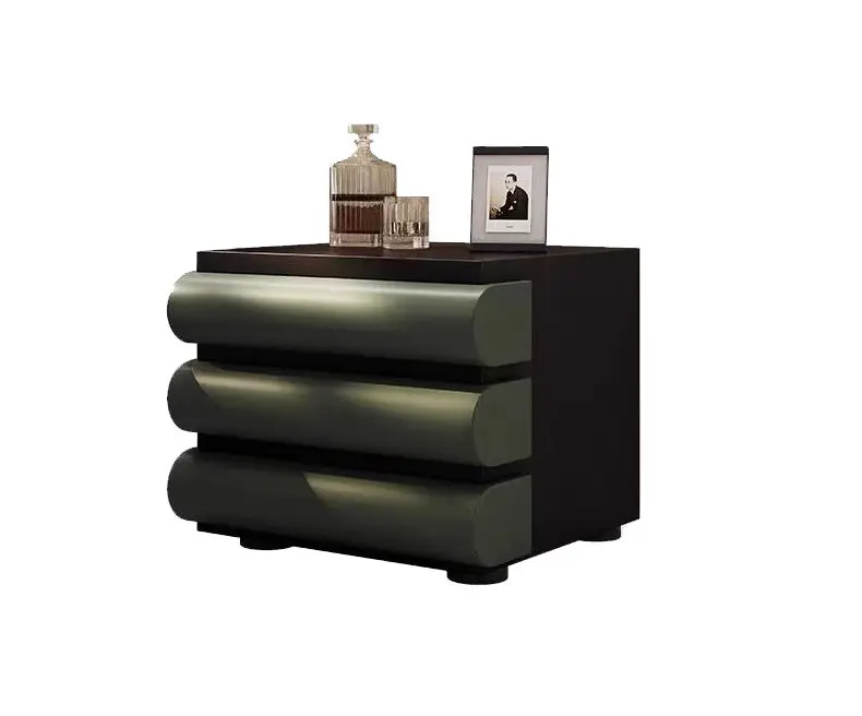 AOMISI CASA Modern Home Storage Cabinet Bedroom Furniture Creative Designer Wooden Nightstand Solid Wood Drawer Bedside — view 1