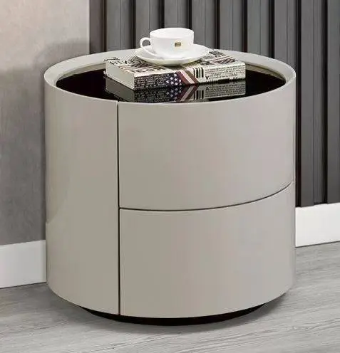 Modern Wood Nightstand Minimalist Bedside Table for Bedroom for Apartment Use — view 1