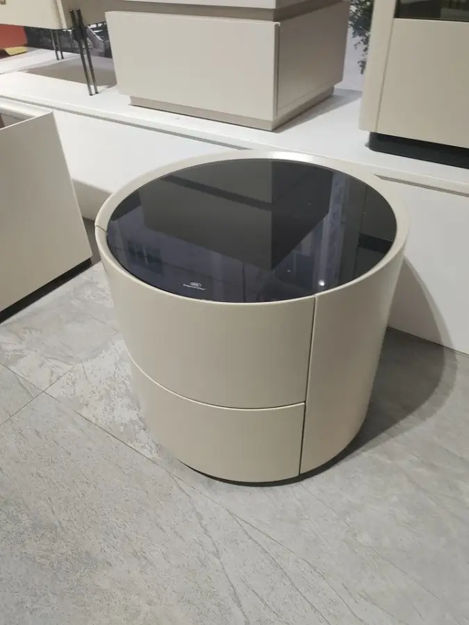 Modern Wood Nightstand Minimalist Bedside Table for Bedroom for Apartment Use — view 2